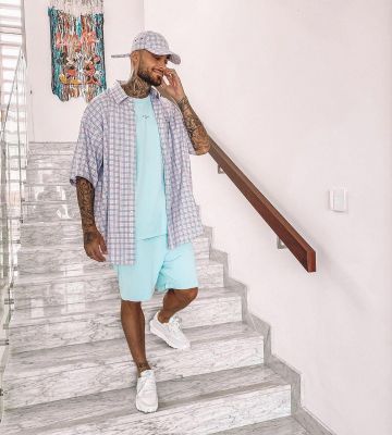 The pair of sneakers Nike LD Waffle Cardigan White Nylon Thibault Garcia on his account Instagram @thibaultgarcia