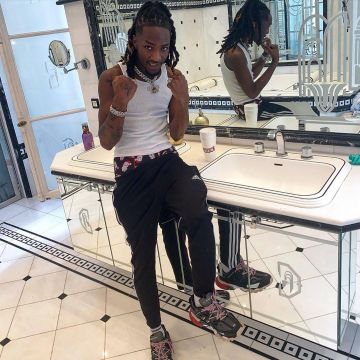 Las zapatillas de chándal balenciaga que lleva kodes7binks en su cuenta de Instagram @kodes7binks 