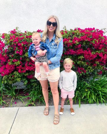 En difficulté la Veste en Jean de Kelssey Layton sur l'Instagram account @kelsslayt