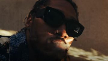 Gucci Lunettes Carrés, Cadre Lunettes de soleil portées par l'Avenir dans le Magnat de l'Officiel de la Musique de la Vidéo