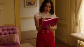 Red Jump­suit worn by Katy Keene (Lucy Hale) in Katy Keene Season 1 Episode 13