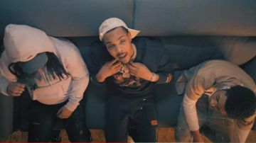 Héron Preston Canalisations de Couture Logo Brodé Jogging porté par G Herbo dans les Amis et les Ennemis de la musique de la vidéo