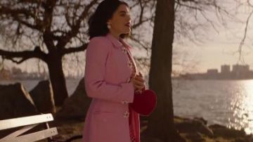 Pink Wool Coat worn by Katy Keene (Lucy Hale) in Katy Keene Season 1 Episode 13
