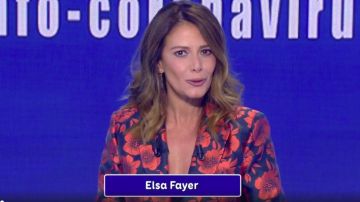 The jacket tailored collar jacquard flowers pattern Blue night of Elsa Fayer in the loto Draw the 16.05.2020