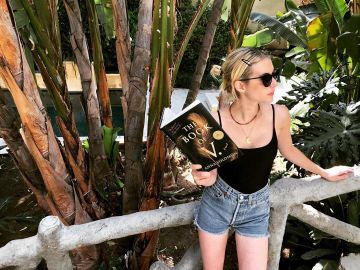 Levi's Ribcage Short usado por Emma Roberts Instagram 16 de mayo de 2020