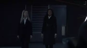 Belt­ed Black Coat worn by Sophie Moore (Meagan Tandy) in Batwoman Season 1 Episode 20