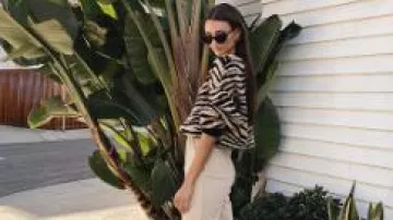 Suéter zebra print usado por Whitney Fransway en The Bachelor Temporada 24