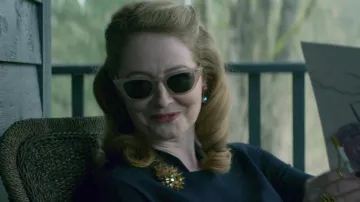 Tan Sunglasses worn by Zelda Spellman (Miranda Otto) in Chilling Adventures of Sabrina (S01E01)