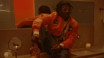 Jacket orange Billionaire Boys Club X Alpha Industries Smino in Wild Irish Roses