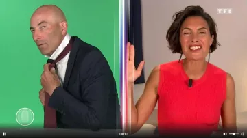 Camiseta sin mangas de malla acanalada de Alessandra Sublet con recortes en C'est Canteloup