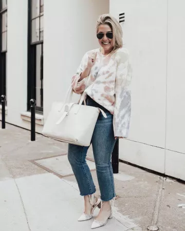 Madewell Jeans de Kat Ensign en la cuenta de Instagram @katwalksf