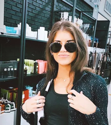 Tom Ford Dashel lunettes de soleil Gris Argent, porté par Madison Prewett Instagram le 17 Mai 2020