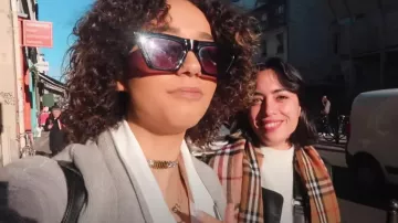 Sunglasses black Léna Mahfouf in LIKE A VLOG Of AUGUST || Lena Situations