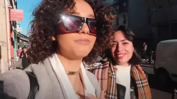Sunglasses black Léna Mahfouf in LIKE A VLOG Of AUGUST || Lena Situations