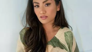 Paumes Impression Chandail porté par Caila Quinn dans Le Bachelor Saison de 24