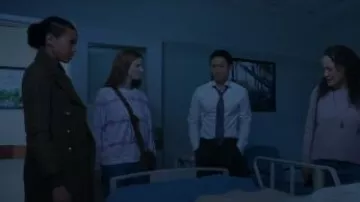 Blue Tie Dye Sweater worn by Ryn (Eline Powell) in Siren Season 3 Episode 9