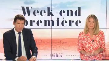 La chemise imprimée de Perrine Storme sur BFMTV