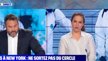 La camisa estampada de Jeanne Daudet en BFMTV