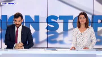 The blouse print worn by Sandra Gandoin on BFMTV