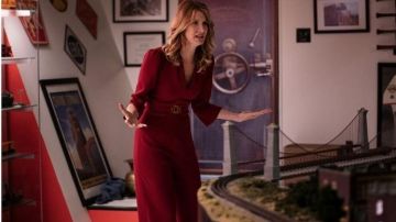 Red Jumpsuit  worn by Renata Klein (Laura Dern) as seen in Big Little Lies (Season 2 Episode 7)