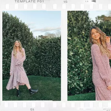 El vestido midi de lunares de Zoella en su cuenta de Instagram @zoesugg