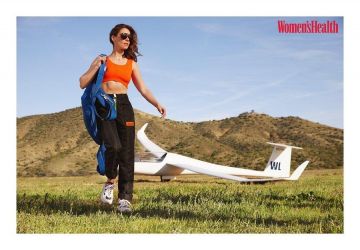 Héron Preston de la Jambe Droite de l'Utilitaire de Pantalon porté par Alison Brie sur la Santé des Femmes photoshoot