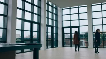 Agnes Bottines portées par Wendy Rhoades (Maggie Siff) en Milliards Saison 5 Épisode 2