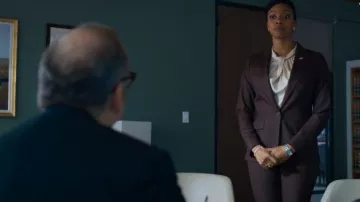 Satin Knot Top worn by Kate Sacker (Condola Rashad) in Billions Season 5 Episode 3