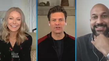 Rails Aimee Cher­ry Print Dress worn by Kelly Ripa on LIVE with Kelly and Ryan May 26, 2020