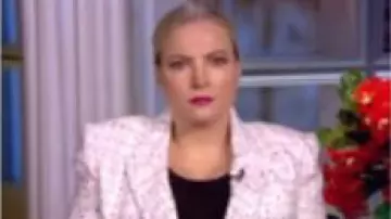 Veronica Beard Dou­ble Breast­ed Tweed Blaz­er worn by Meghan McCain on The View May 26, 2020