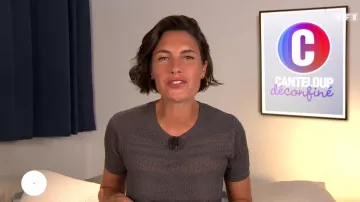 Mini jersey puntiagudo de manga corta de Alessandra Sublet en C'est Canteloup