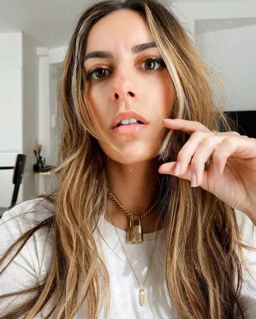 El candado Louis Vuitton que lleva Amelie Dias en su cuenta de Instagram @amelie.dias