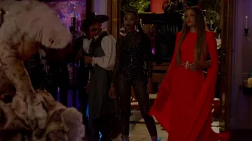 Mono negro brillante de Monica Colby (Wakeema Hollis) en Dinastía (S03E03)
