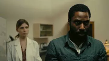 Denim Shirt Long Sleeve worn by (John David Washington) in Tenet