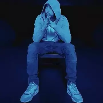 The pair of Nike Air Max 1 Wolf Grey White worn by Eminem on the Instagram account @babyshadyxx 