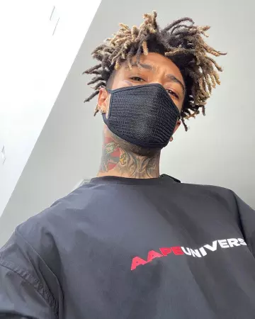 AAPE Logo-print shell sweatshirt worn by Scarlxrd on his Instagram account @scarlxrd