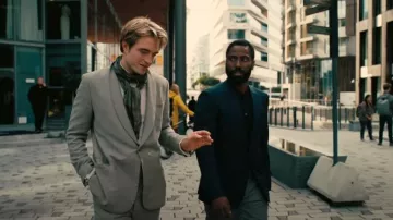 Grey Suit worn by Robert Pattinson as seen in Tenet