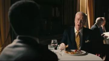 Black Business Suit worn by Michael Caine as seen in Tenet