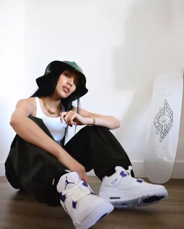 La paire de Nike Jordan sur le compte Instagram de @jumpman23
