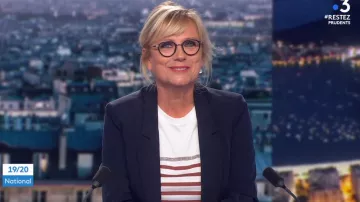 T-shirt round neck striped cotton blend caramel Catherine Matausch in 19/20 the 31.05.2020