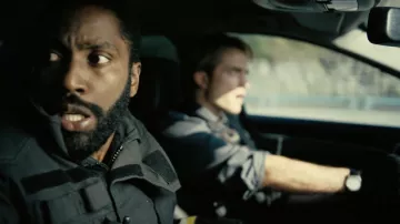 Round Watch Leather Strap worn by Robert Pattinson as seen in Tenet