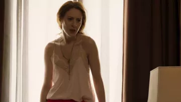 Zadig & Voltaire Christy silk camisole worn by Adriana Clios (Roxane Duran) in Riviera (S02E03)