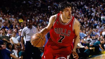 Chicago Bulls No 7 Jersey worn by Toni Kukoč as seen in The Last Dance