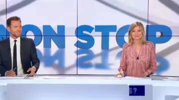 The top printed worn by Karine de Ménonville on BFMTV