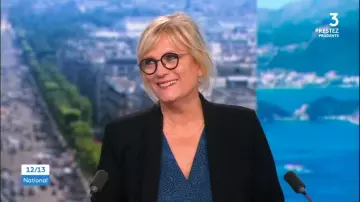 La rosa mosqueta de Catherine Matausch imprime la tapa de lino en 12/13 Journal de France 3 el 06.06.2020