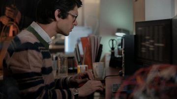 Swatch Q watch worn by Q (Ben Whishaw) in No Time to Die