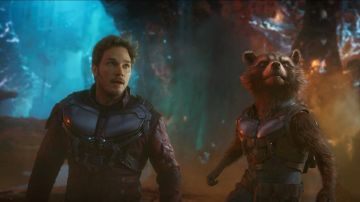 Chaqueta de cuero usada por Peter Quill / Star-Lord (Chris Pratt) como se ve en Guardianes de la Galaxia Vol. 2