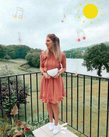 El vestido Balzac Paris x La Redoute Collections usado por Mary en su cuenta de Instagram @healthylifemary