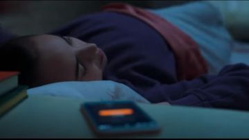 Purple Sweatshirt worn by April (Sofia Carson) in Feel the Beat