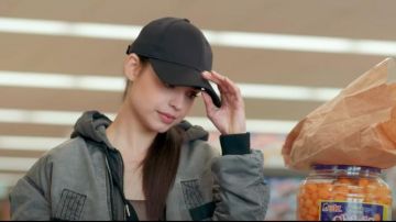 Black Baseball Cap worn by April (Sofia Carson) in Feel the Beat